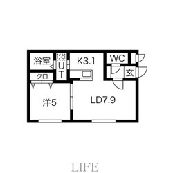 フレンズ菊水の物件間取画像